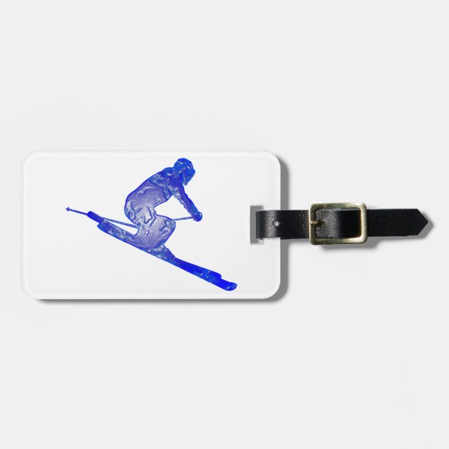 THE SKI EDGES LUGGAGE TAG (Front Horizontal)