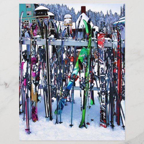 The Ski Party _ Skis and Poles