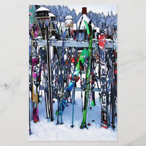 The Ski Party _ Skis and Poles