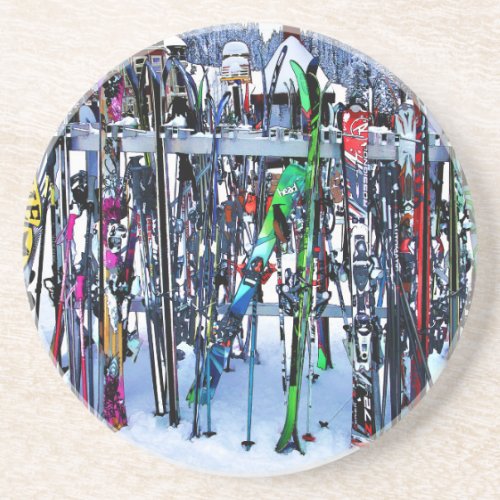 The Ski Party _ Skis and Poles Coaster