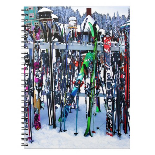 The Ski Party _ Skis and Poles Notebook