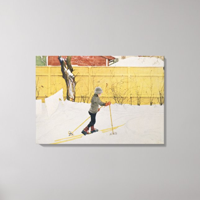 The Skier, c.1909 Canvas Print (Front)