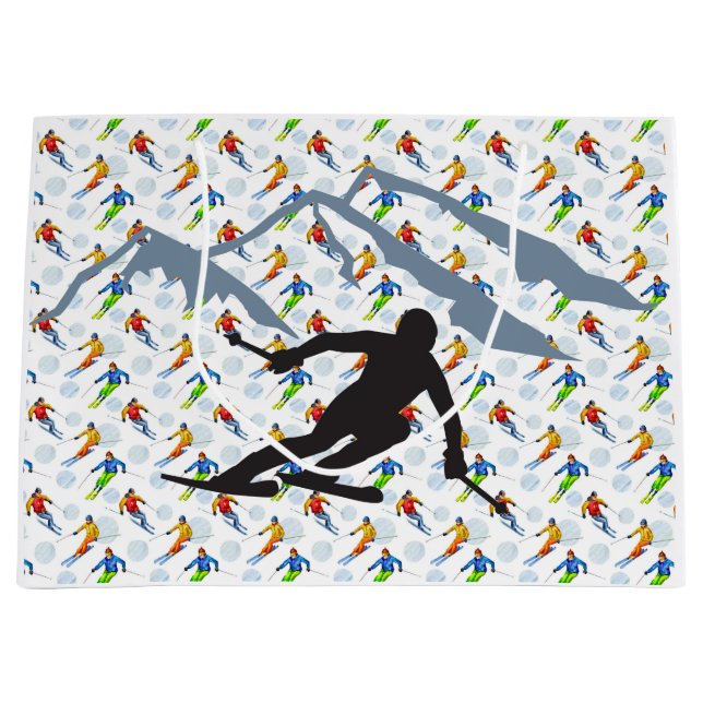 The Skier Large Gift Bag (Front)