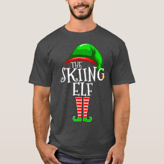 The Skiing Elf Family Matching Group Christmas T-Shirt
