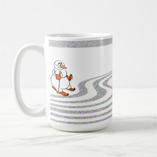 The Skiing Snowman - Coffee Mug