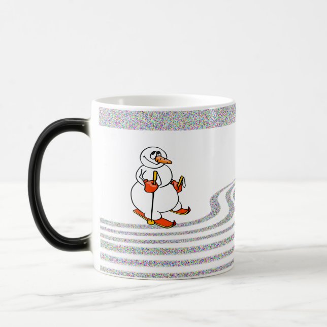 The Skiing Snowman - Color Morph Mug (Left)