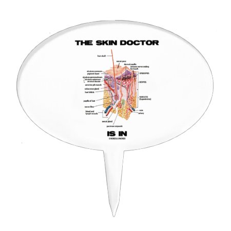 The Skin Doctor Is In (anatomy Dermatology) Cake Topper