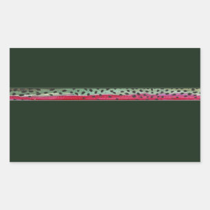 The Skin Rainbow Trout Rectangular Sticker