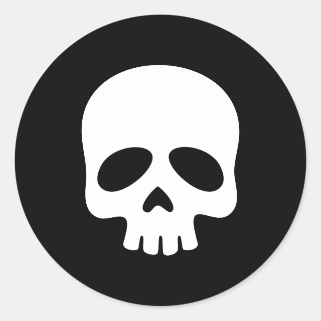 The Skull Black Sticker (Front)