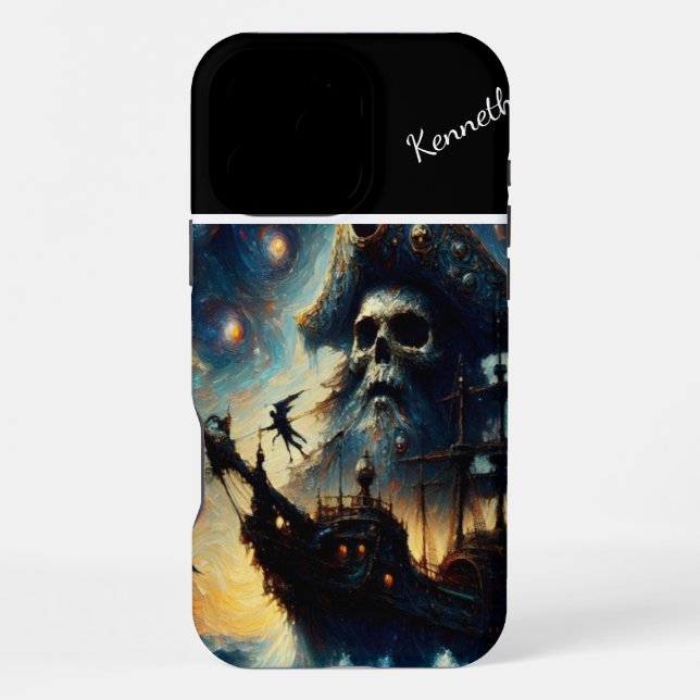The Skull Captain's Ship Iphone Case (Back)
