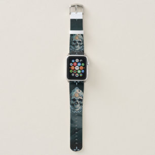 The Skull of Time: Roman numerals Apple Watch Band