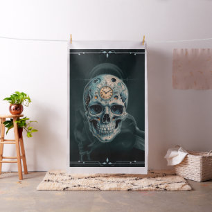 The Skull of Time: Roman numerals  Fabric