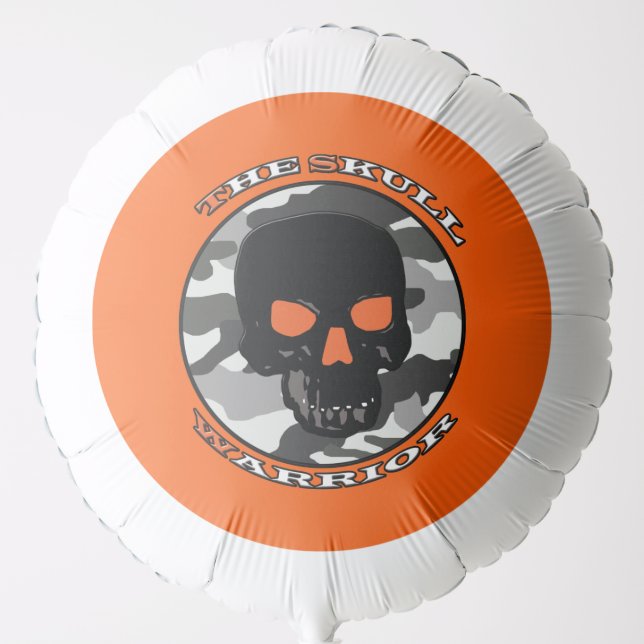 The skull warrior  balloon (Front)
