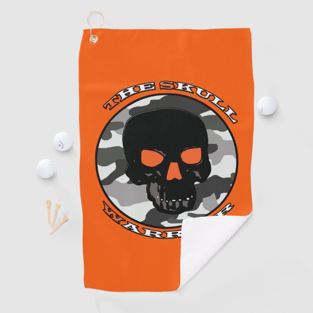The skull warrior     golf towel (InSitu)