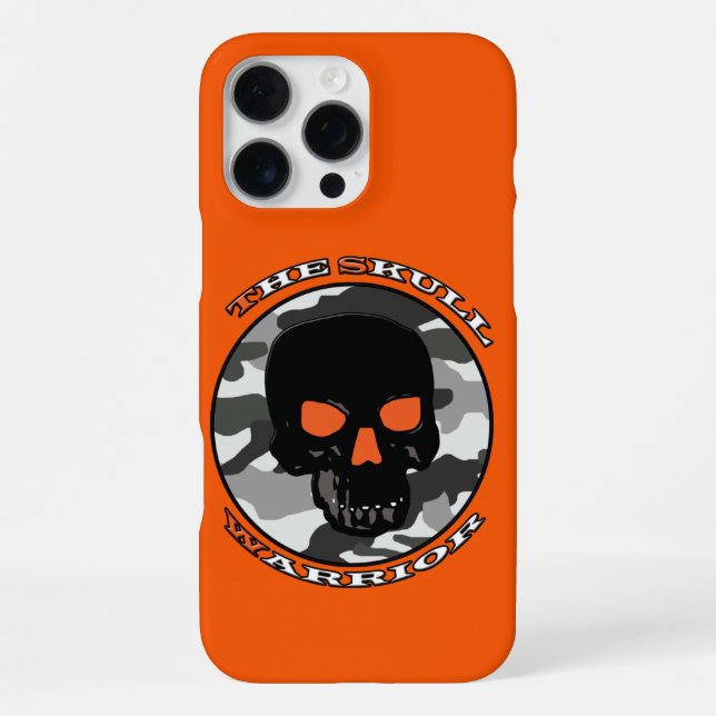 The skull warrior   iphone case (Back)