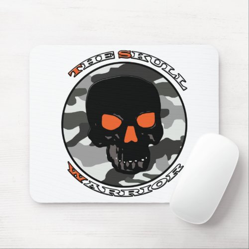 The skull warrior   mouse pad