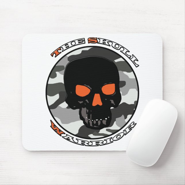 The skull warrior   mouse pad (With Mouse)