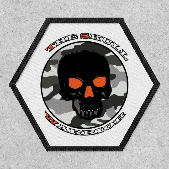 The skull warrior  patch (Front)