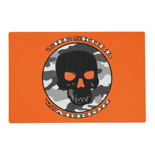 The skull warrior  placemat