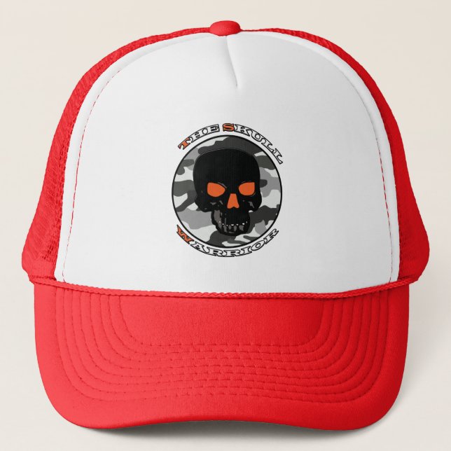 The skull warrior trucker hat (Front)