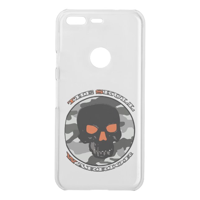 The skull warrior  uncommon google pixel case (Back)
