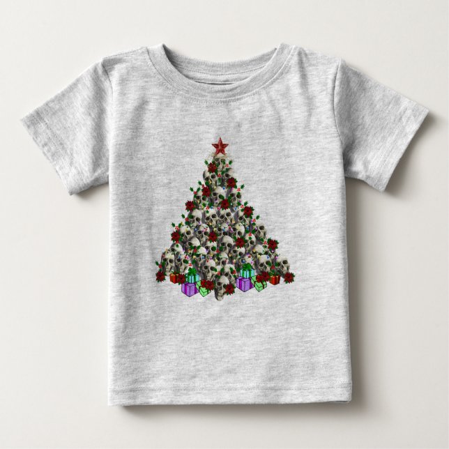 The Skulls of Christmas Baby T-Shirt (Front)