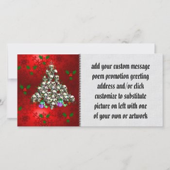 The Skulls Of Christmas Holiday Card by Crazy_Card_Lady at Zazzle