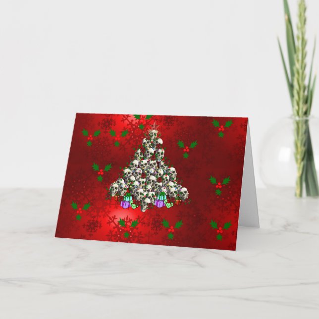 The Skulls of Christmas Holiday Card (Front)