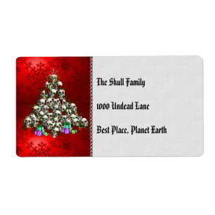 The Skulls of Christmas Label