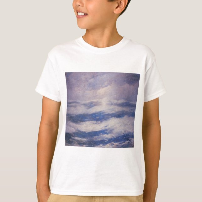 The Sky and the Ocean (by Emil Carlsen) T-Shirt (Front)