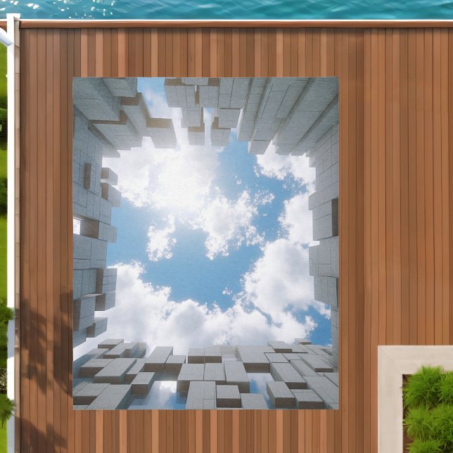 The Sky Below Trompe L'oeil Outdoor Rug (Insitu (Outdoor 2))