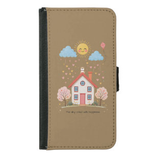 The sky cried with happiness samsung galaxy s5 wallet case