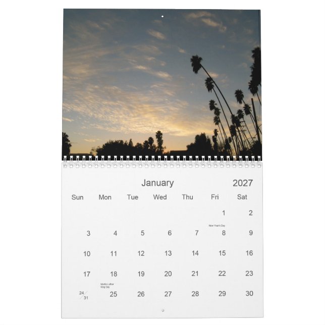the sky is big in pasadena 2011 calendar (Jan 2027)