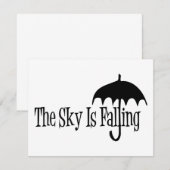 The Sky Is Falling Umbrella Black & White (Front/Back)