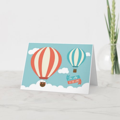 THE SKY IS THE LIMIT _ GRADUATION CONGRATULATIONS CARD