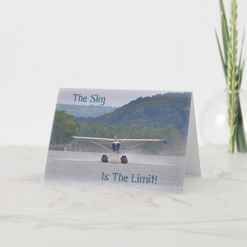 The Sky Is The Limit Seaplane Card