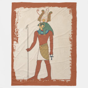 The Sky Lord's Rest Old Kingdom Horus  Fleece Blanket
