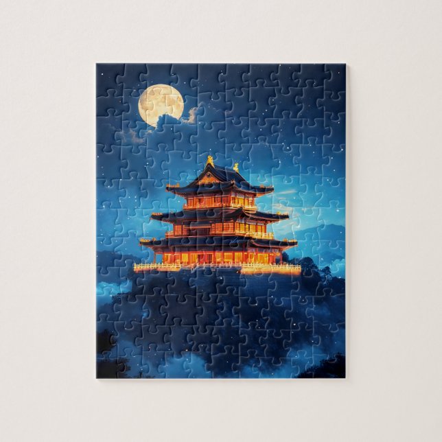 The Sky Palace at Midnight Jigsaw Puzzle (Vertical)