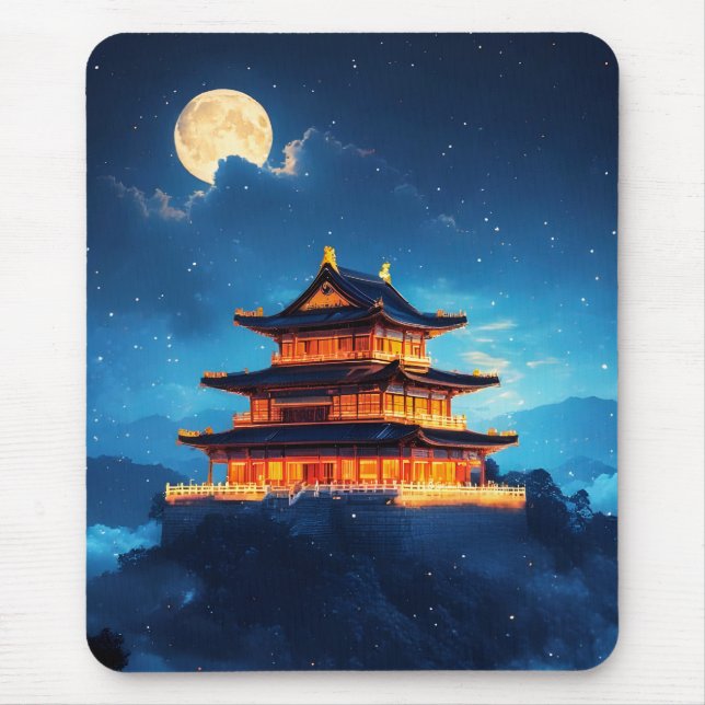 The Sky Palace at Midnight Mouse Pad (Front)