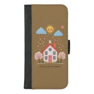 The sky wept with happiness iPhone 8/7 plus wallet case