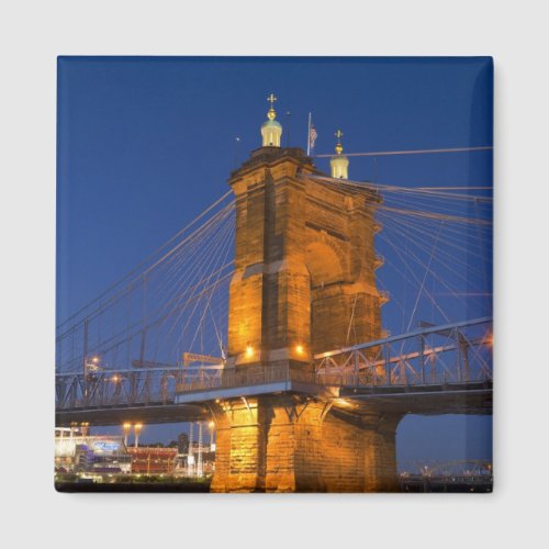 The skyline of Cincinnati Ohio USA at dusk Magnet