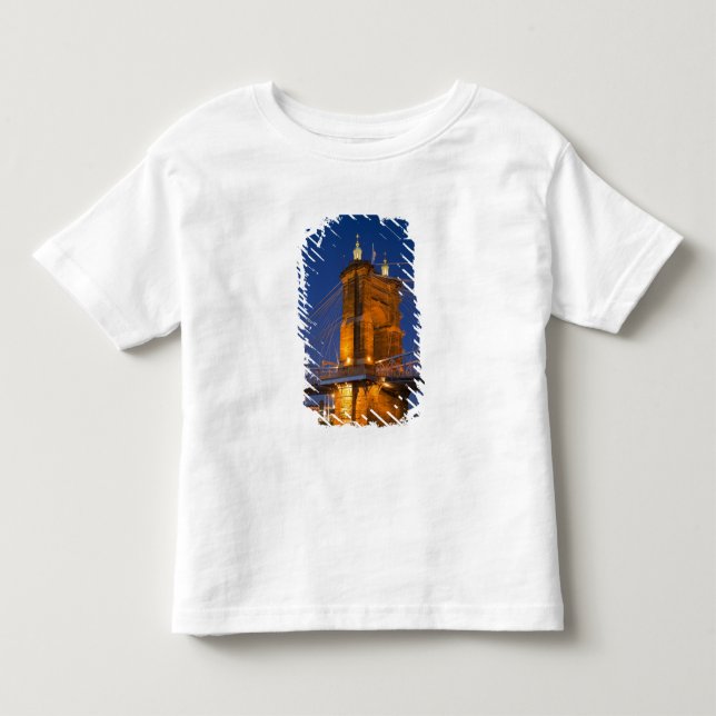 The skyline of Cincinnati, Ohio, USA at dusk Toddler T-shirt (Front)