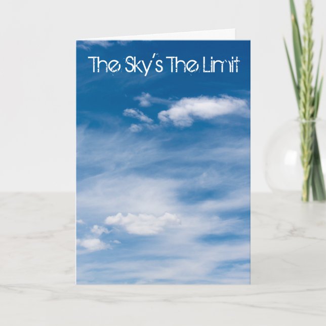 The Sky's The Limit Card (Front)