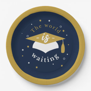 The Skys The Limit Graduation 2025 Party Paper Plates