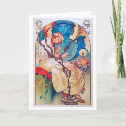 The Slav Epic Alphonse Mucha Card