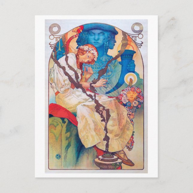 The Slav Epic, Alphonse Mucha Postcard (Front)