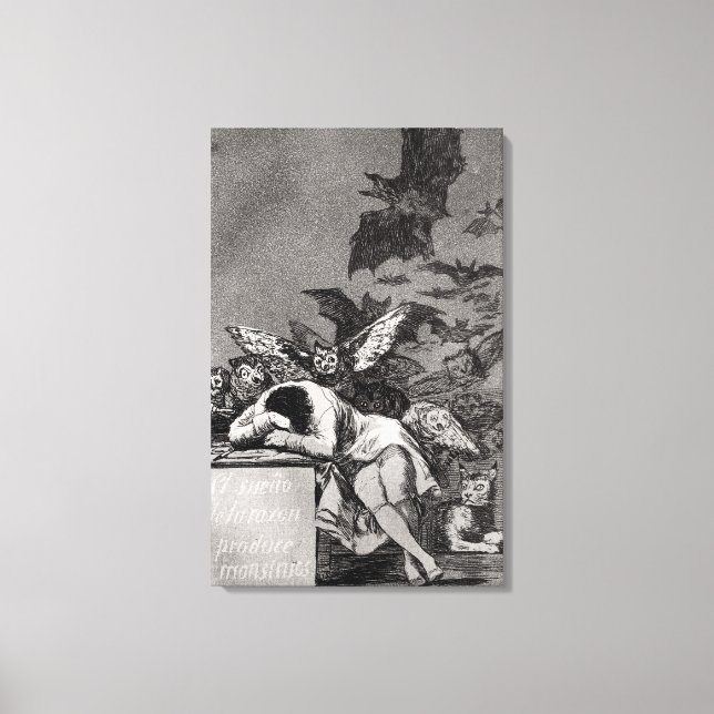 The Sleep of Reason Produces Monsters Canvas Print (Front)
