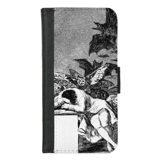 The Sleep Of Reason Produces Monsters, Goya iPhone Wallet Case (Front)