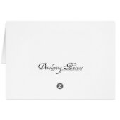 The Sleeping Amur Card (Back Horizontal)