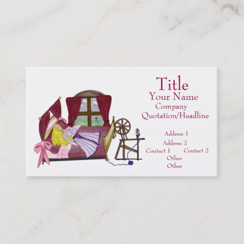 The Sleeping Beauty Business Card Templates